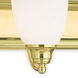 Springfield 5 Light 36 inch Polished Brass Bath Vanity Wall Light