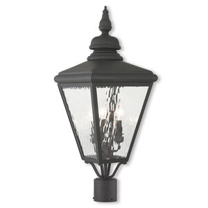 Cambridge 3 Light 27 inch Black Outdoor Post Top Lantern