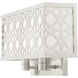 Calinda 2 Light 15 inch Brushed Nickel ADA ADA Double Sconce Wall Light