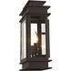 Princeton 2 Light 15 inch Bronze Outdoor Wall Lantern