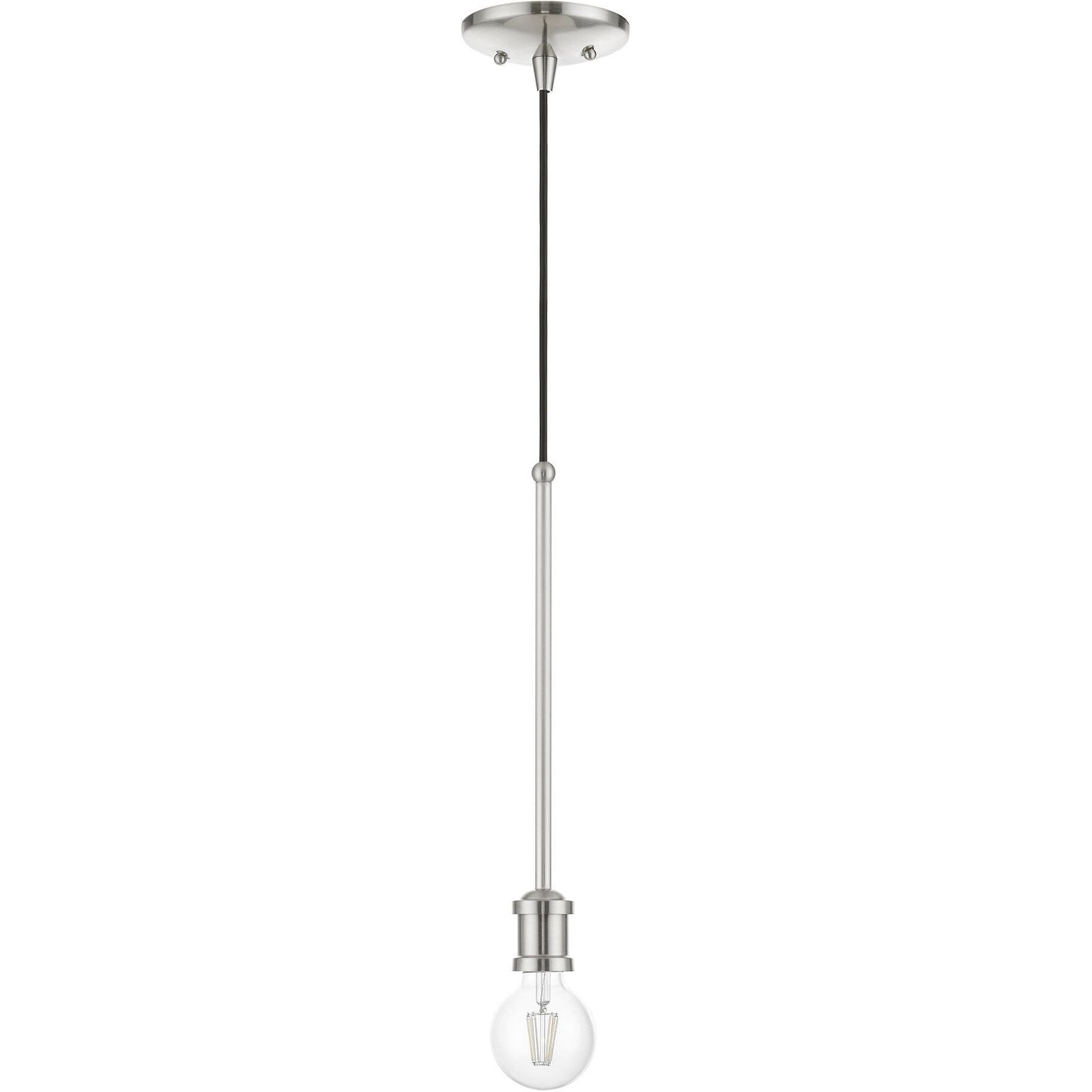Lansdale 1 Light 5 inch Brushed Nickel Single Pendant Ceiling Light, Single