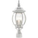 Frontenac 3 Light 21 inch Textured White Outdoor Post Top Lantern