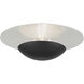 Ventura 2 Light 15 inch Black with Brushed Nickel Reflector Backplate Semi-Flush/Wall Sconce Ceiling Light, Large