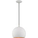 Allison 1 Light 10 inch White Mini Pendant Ceiling Light