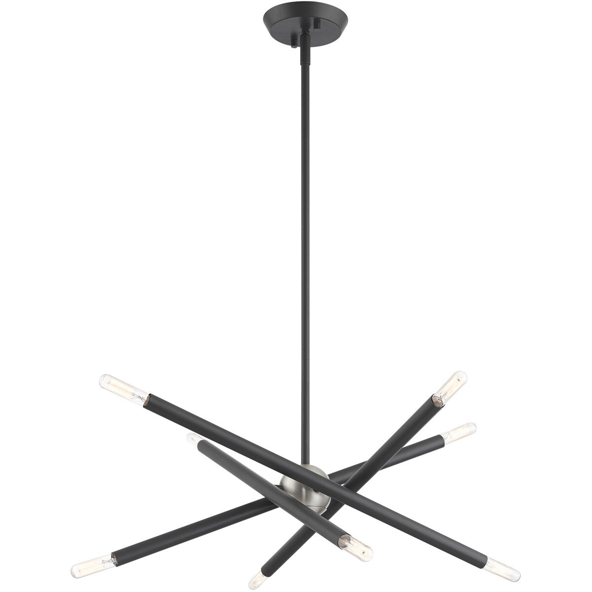 Soho 8 Light 19.5 inch Scandinavian Gray Chandelier Ceiling Light