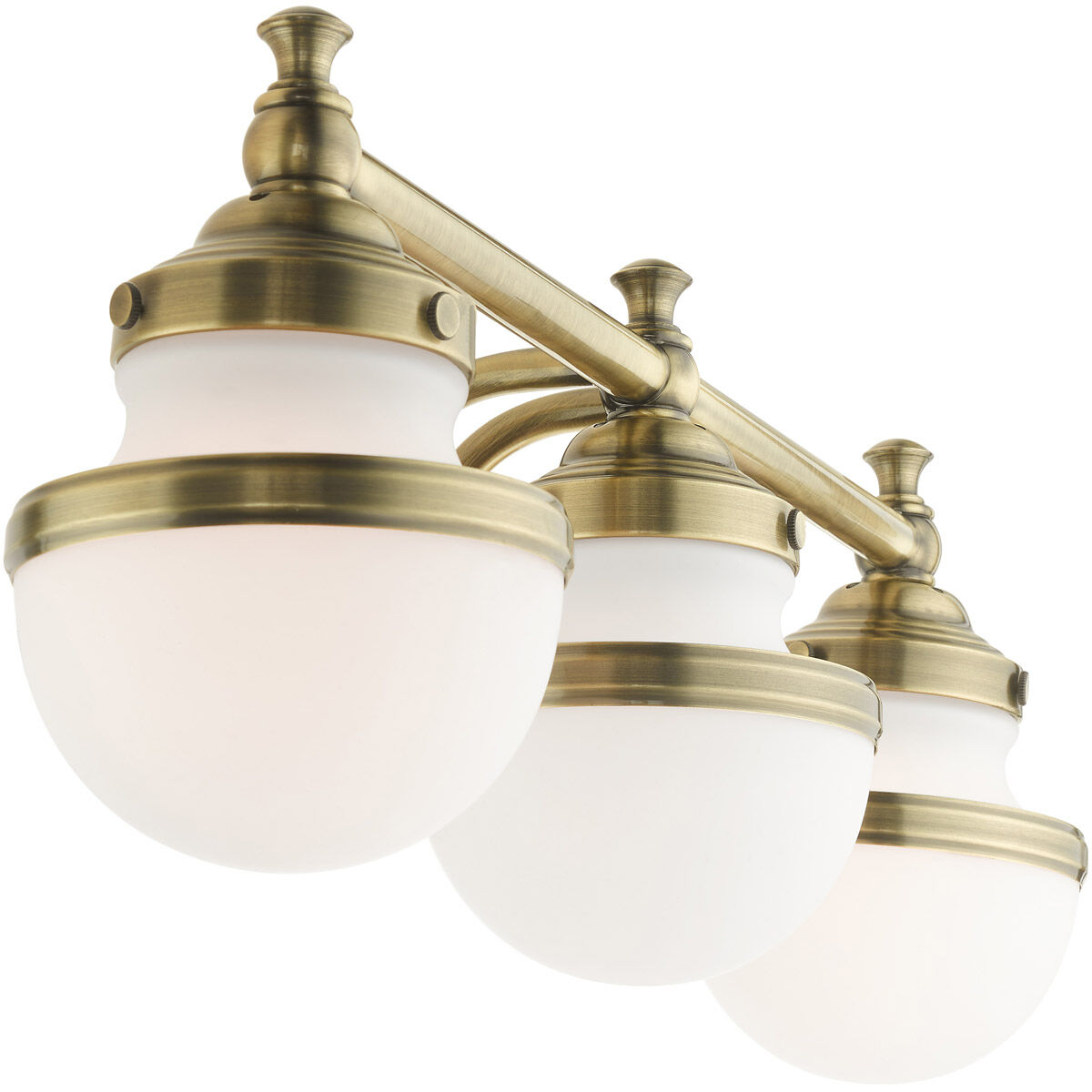 Oldwick 3 Light 24 inch Antique Brass Vanity Sconce Wall Light