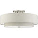 Meridian 6 Light 30 inch Brushed Nickel Semi Flush Ceiling Light