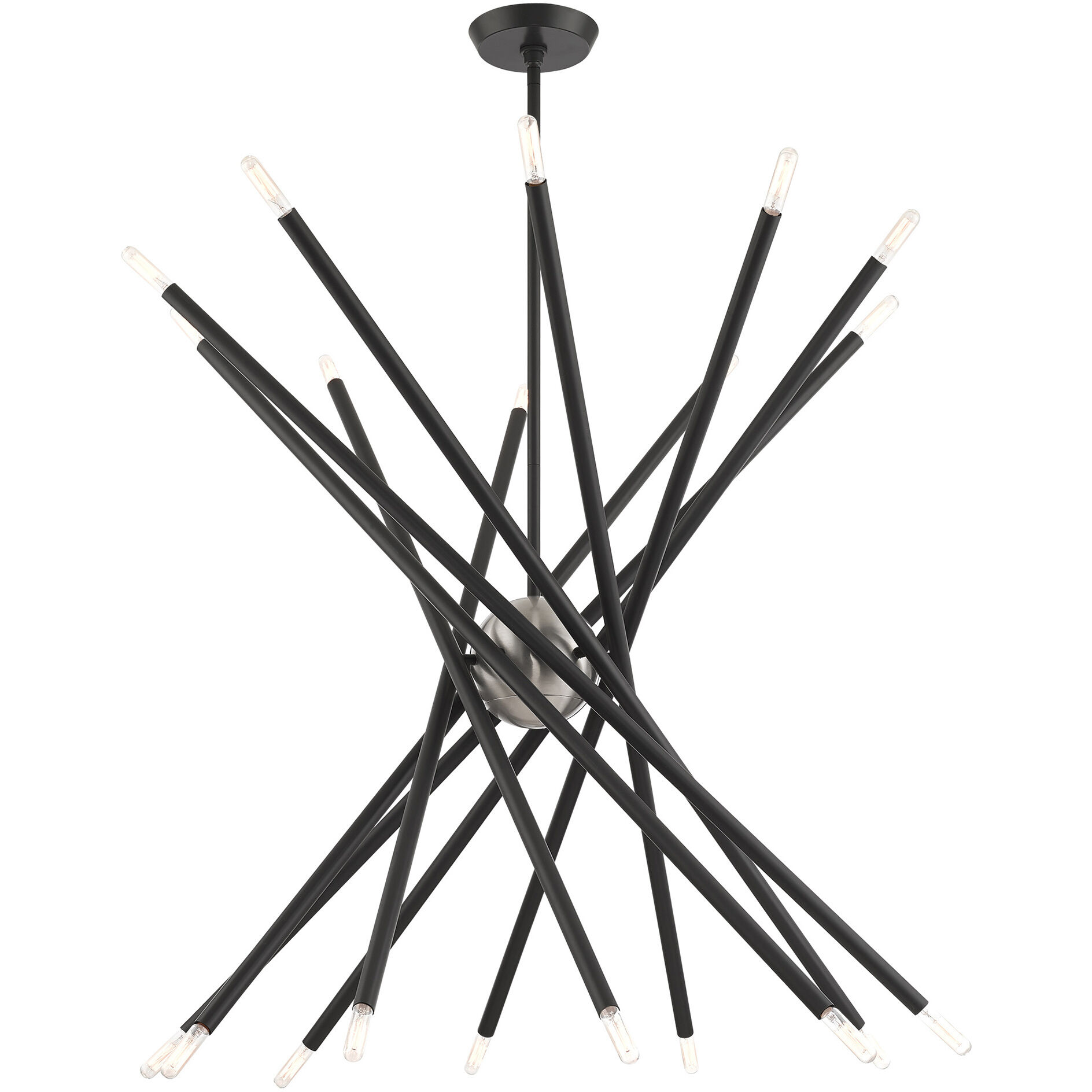 Soho 20 Light 37.5 inch Scandinavian Gray Chandelier Ceiling Light