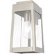 Oslo 1 Light 12 inch Brushed Nickel Outdoor Wall Lantern