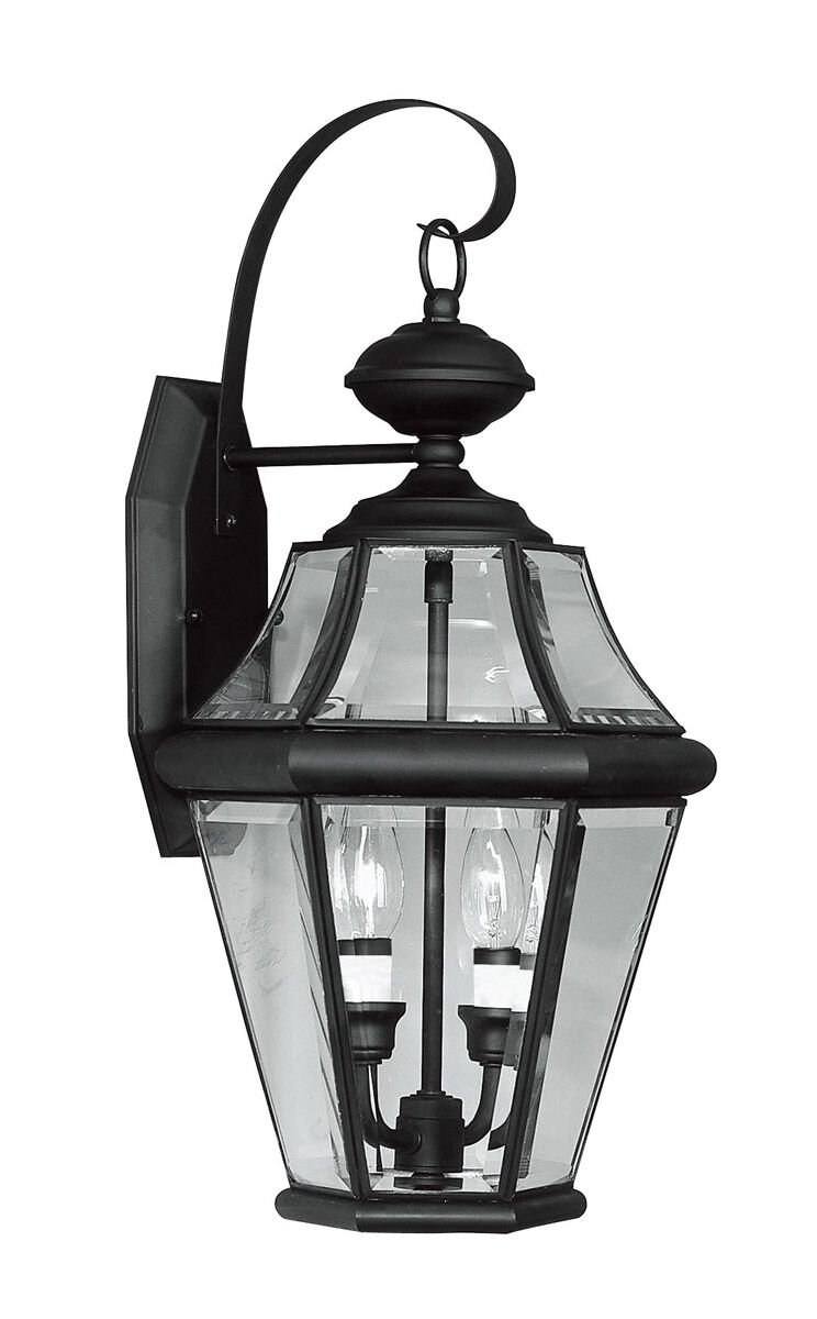 Georgetown 2 Light 21 inch Black Outdoor Wall Lantern
