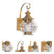 Harbor 1 Light 17.75 inch Flemish Brass Outdoor Wall Lantern