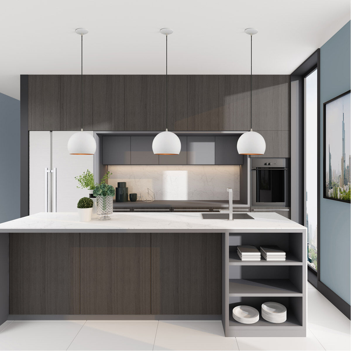 Allison 1 Light 10 inch White Mini Pendant Ceiling Light