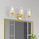 Whittier 3 Light 22 inch Polished Brass Vanity Sconce Wall Light