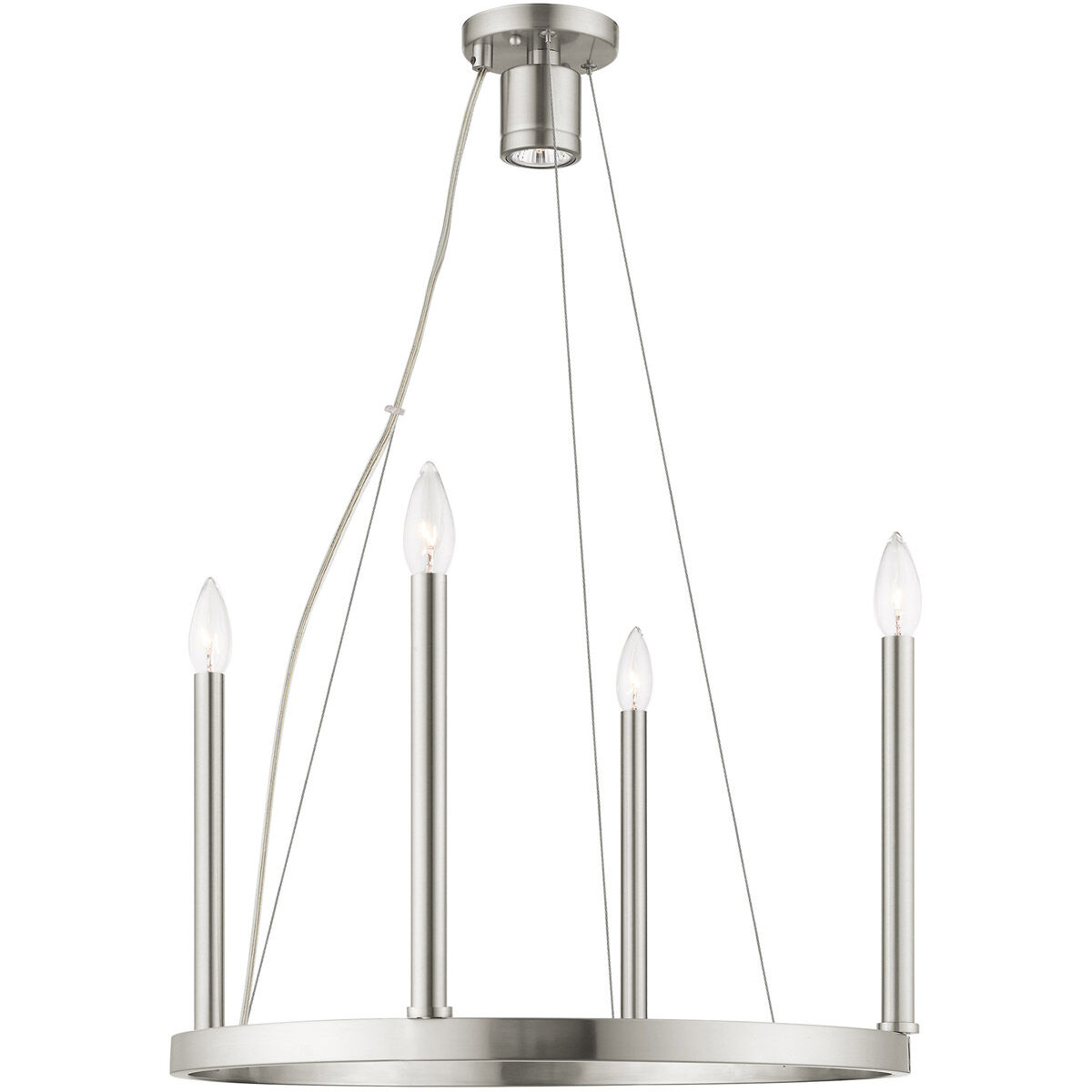 Alpine 5 Light 20 inch Brushed Nickel Chandelier Ceiling Light