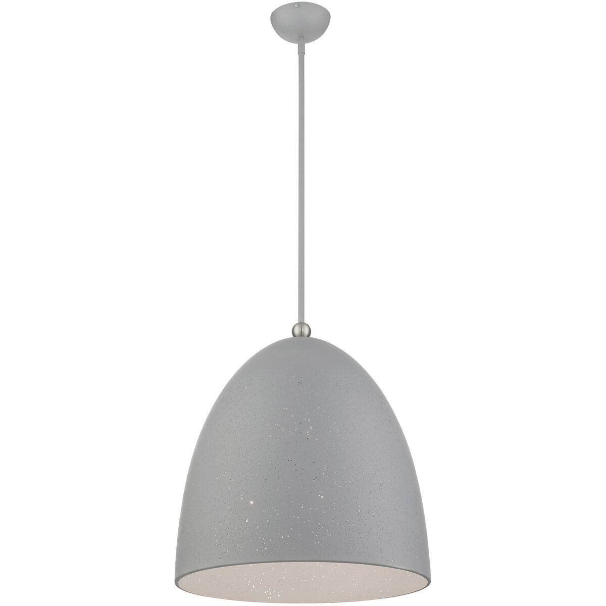 Arlington 3 Light 19 inch Nordic Gray with Brushed Nickel Accents Pendant Ceiling Light