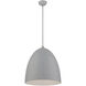 Arlington 3 Light 19 inch Nordic Gray with Brushed Nickel Accents Pendant Ceiling Light