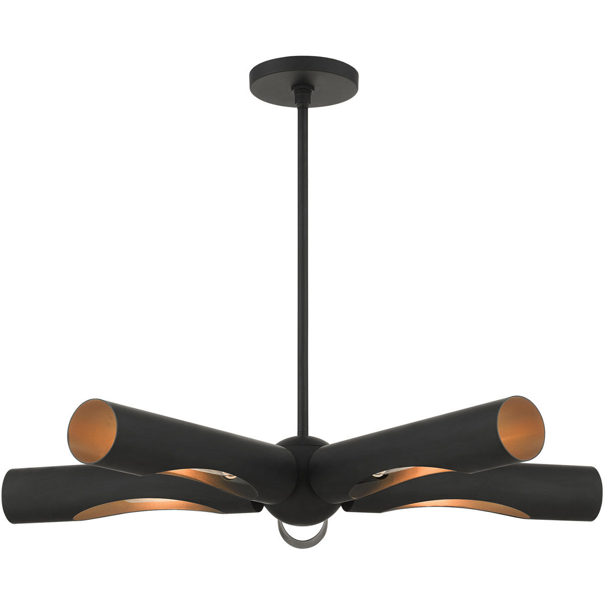 Novato 5 Light 33 inch Black Chandelier Ceiling Light