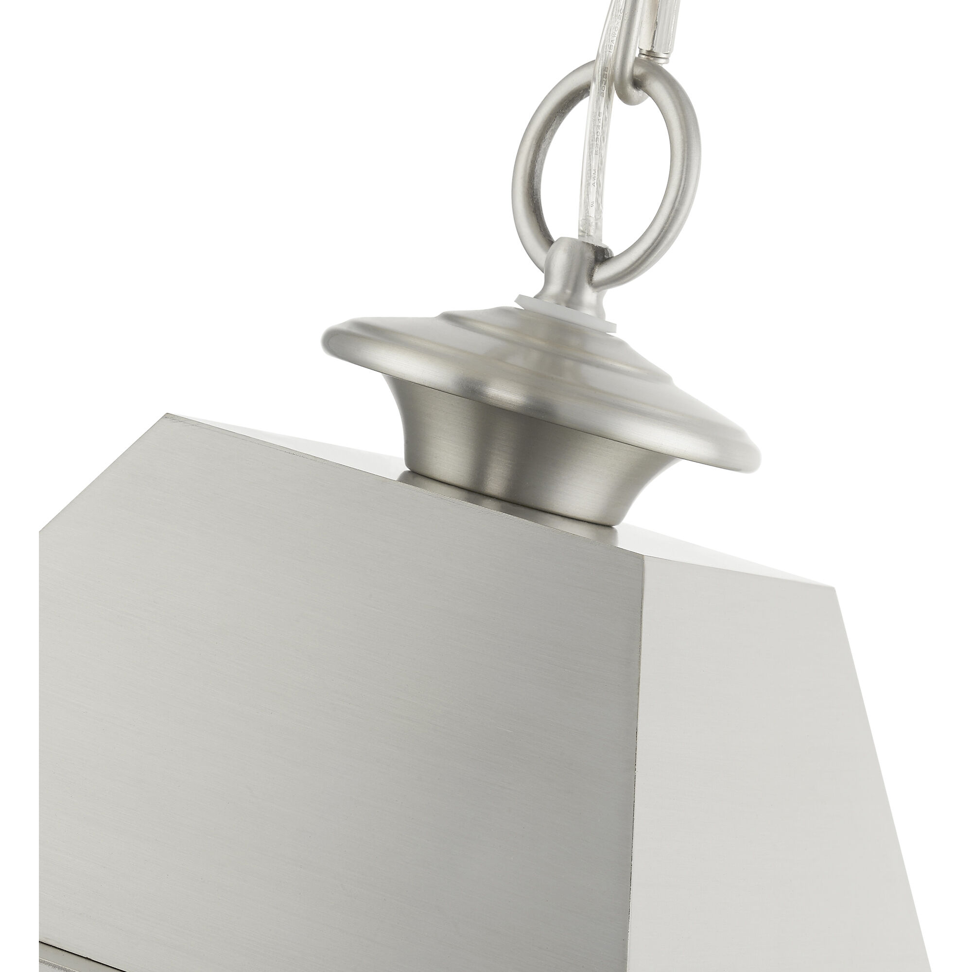 Wentworth 2 Light 9 inch Brushed Nickel Outdoor Pendant Lantern, Medium
