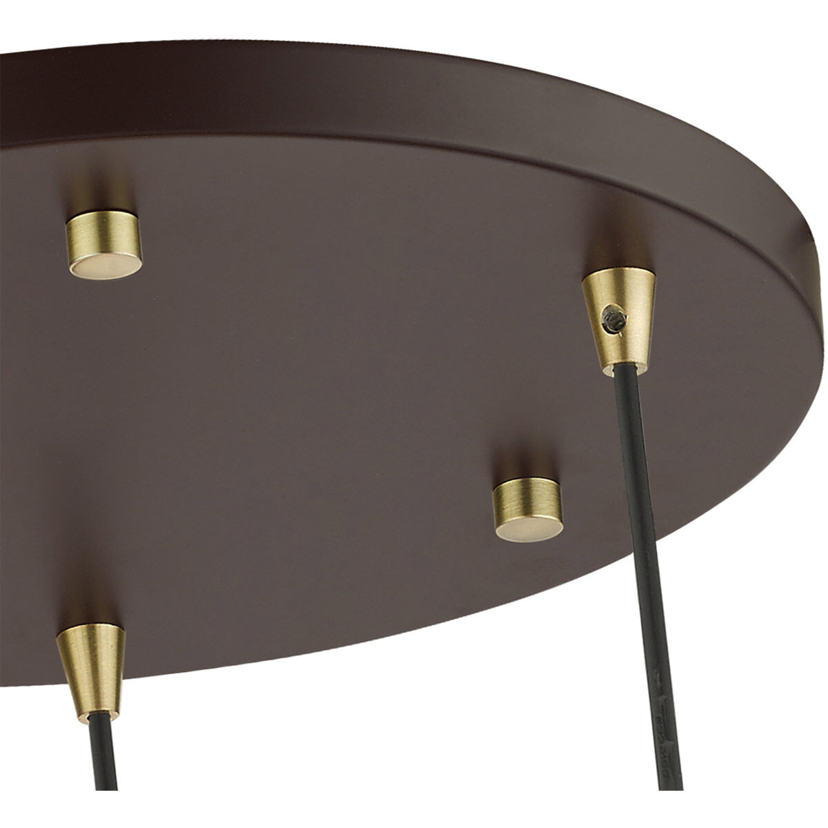 Geometrix 3 Light 20 inch Bronze Pendant Ceiling Light