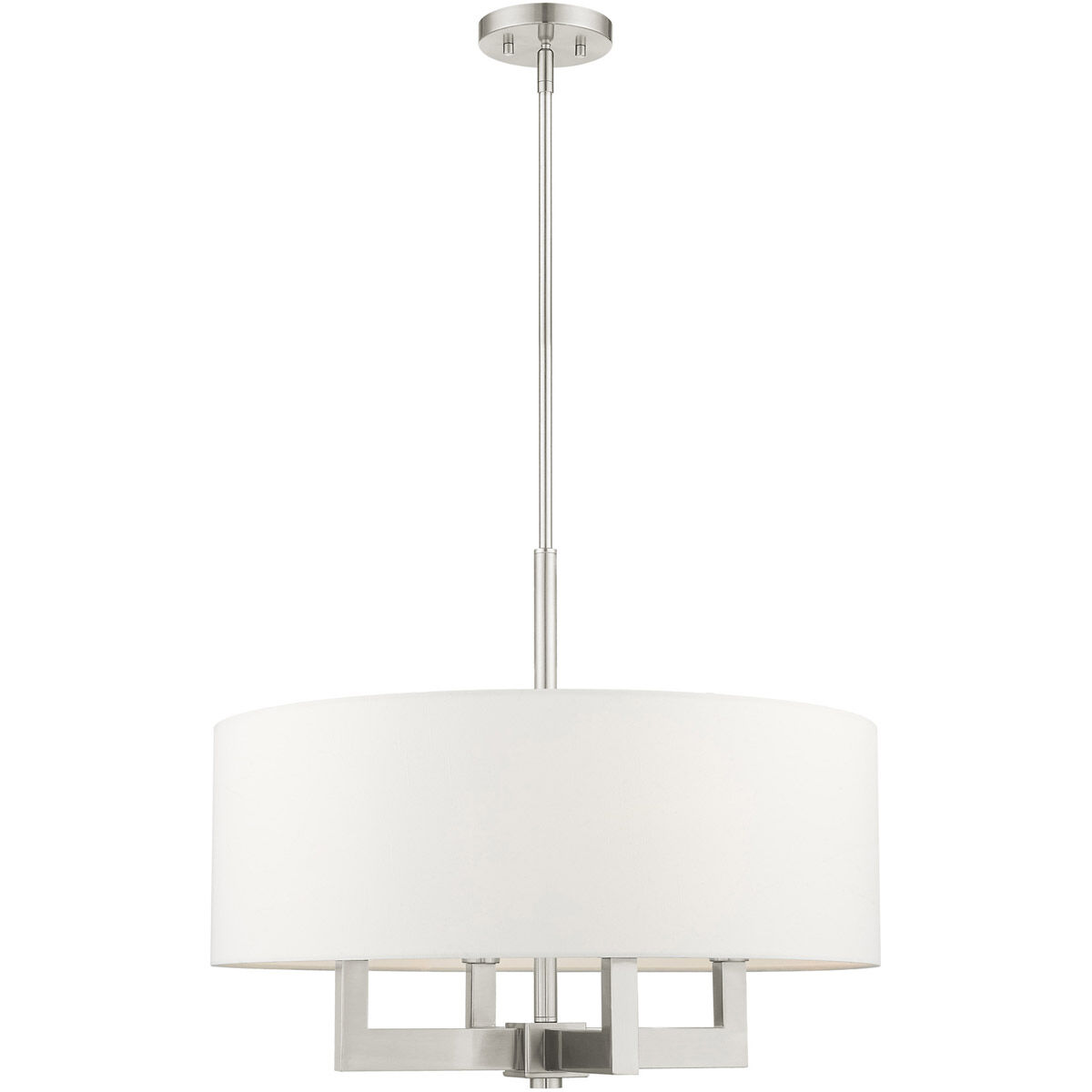 Cresthaven 4 Light 24 inch Brushed Nickel Chandelier Ceiling Light