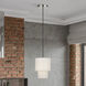 Monroe 1 Light 7 inch Brushed Nickel Mini Pendant Ceiling Light