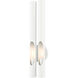 Acra 2 Light 5 inch Shiny White ADA ADA Double Sconce Wall Light