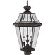 Georgetown 3 Light 23 inch Bronze Outdoor Post Top Lantern