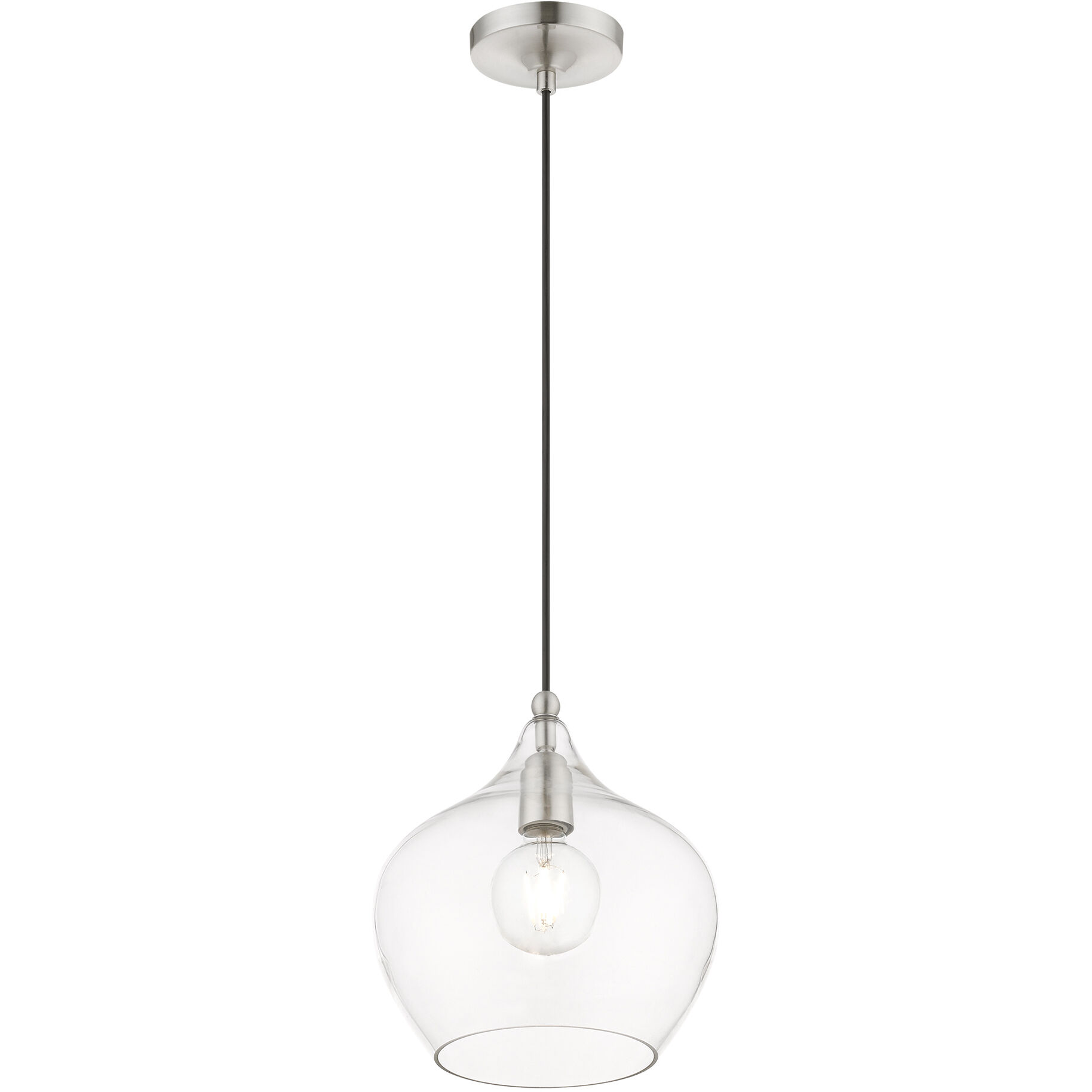Aldrich 1 Light 10 inch Brushed Nickel Pendant Ceiling Light