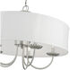 Brookdale 5 Light 23 inch Brushed Nickel Pendant Chandelier Ceiling Light