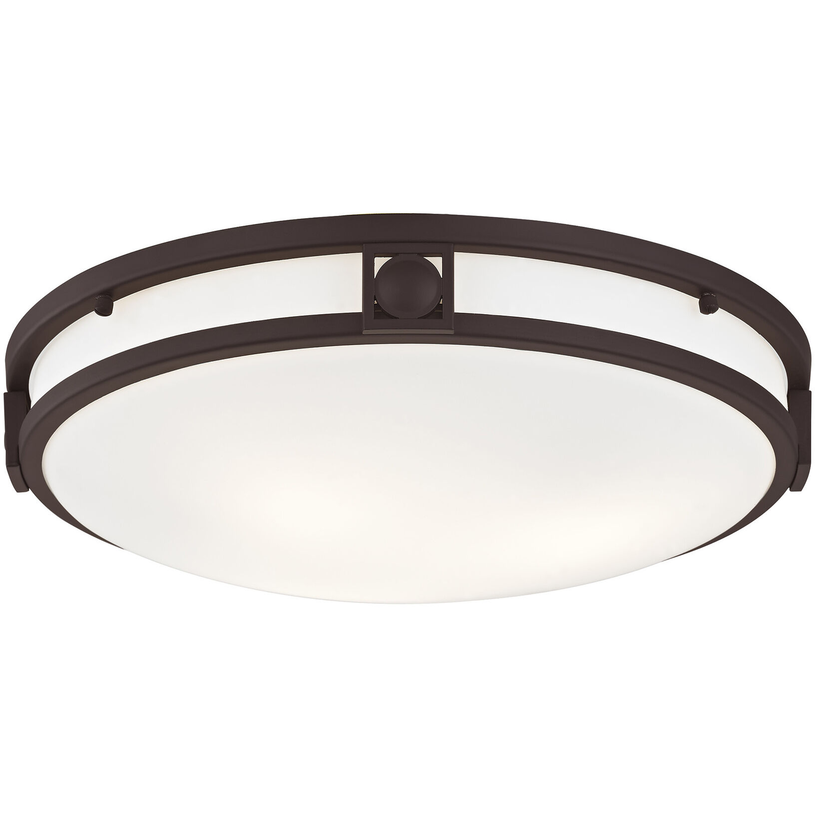 Titania 3 Light 16 inch Bronze Flush Mount Ceiling Light