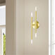Soho 4 Light 5 inch Satin Brass ADA Sconce Wall Light