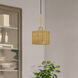 Weavington 1 Light 8.5 inch Antique Gold Leaf Mini Pendant Ceiling Light