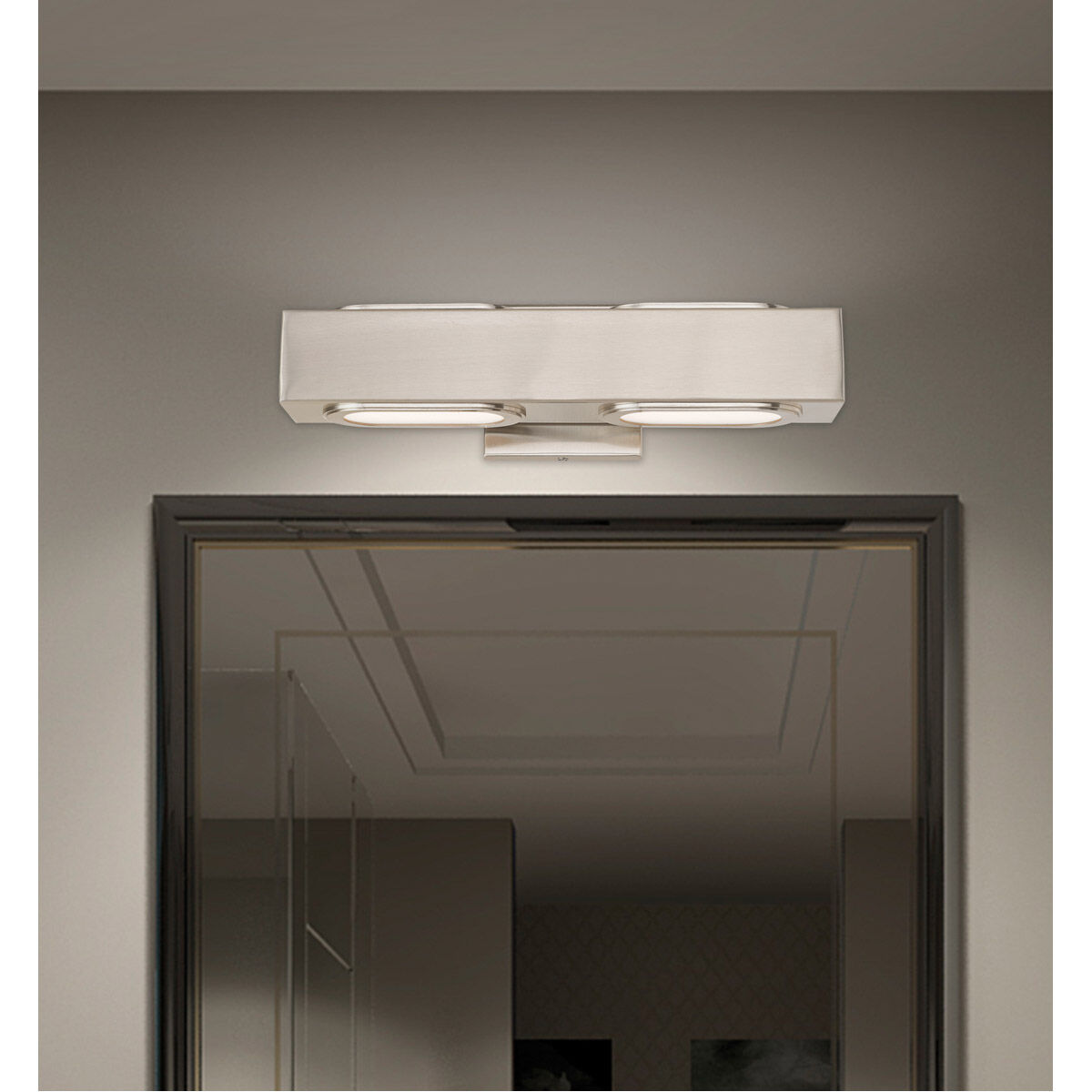 Kimball LED 16 inch Brushed Nickel ADA Bath Vanity Wall Light