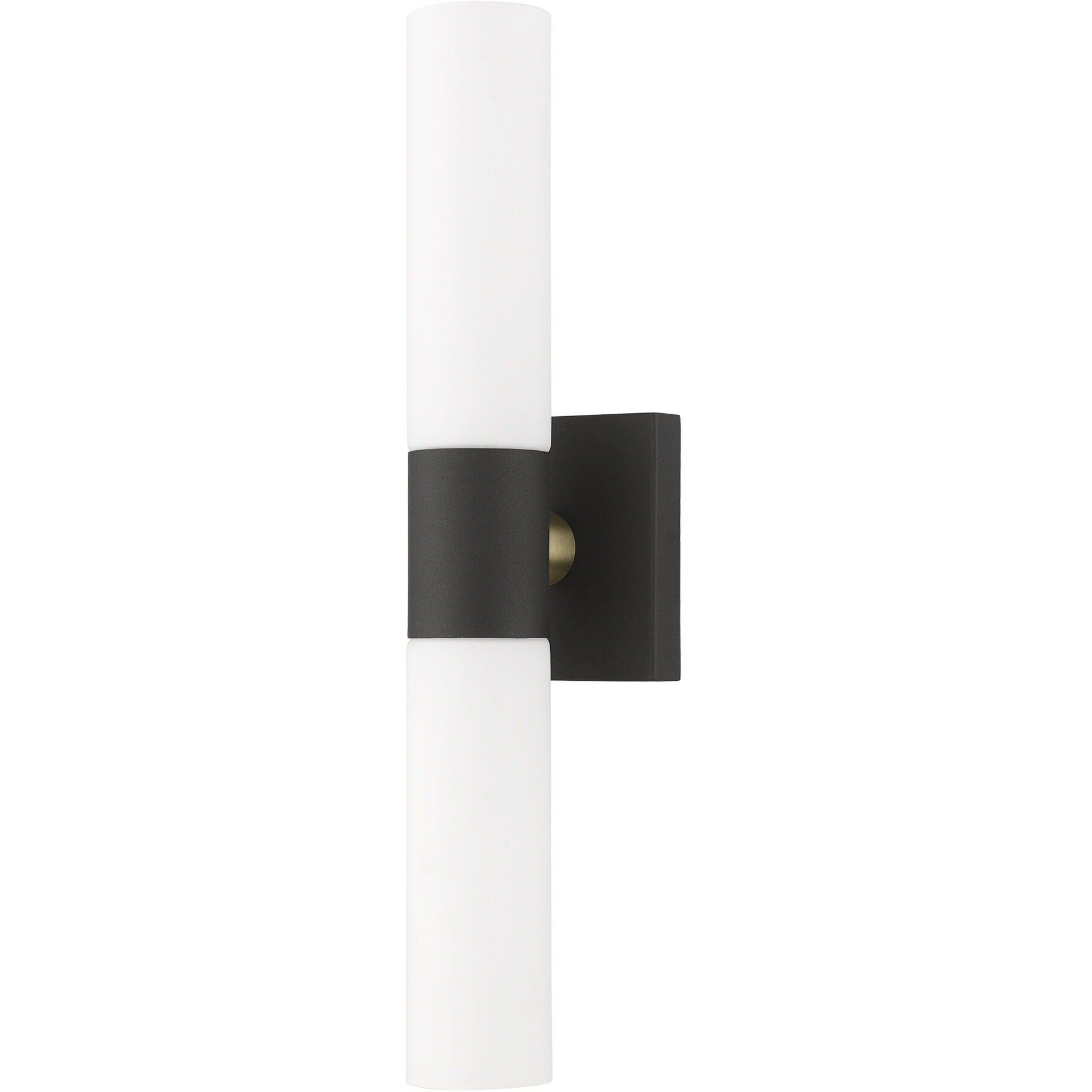 Aero 2 Light 5 inch Textured Black with Antique Brass Accent ADA ADA Wall Sconce Wall Light