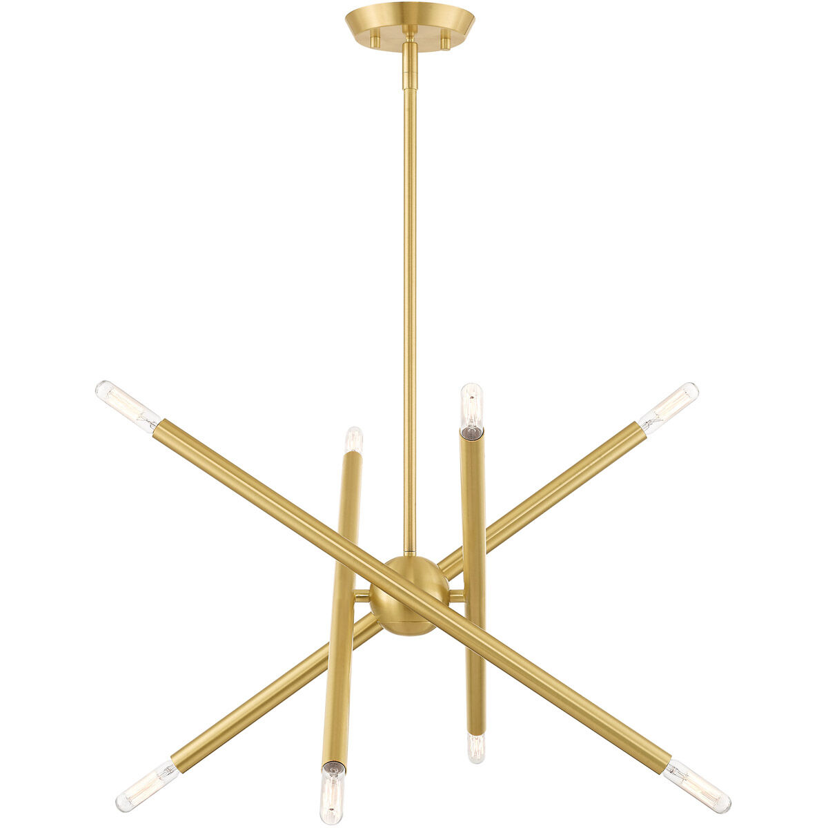 Soho 8 Light 19.5 inch Satin Brass Chandelier Ceiling Light