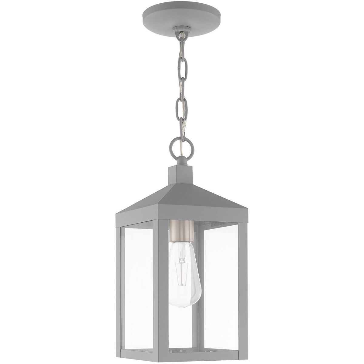 Nyack 1 Light 6.25 inch Nordic Gray Outdoor Pendant Lantern