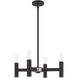 Copenhagen 4 Light 20 inch Black Mini Chandelier Ceiling Light
