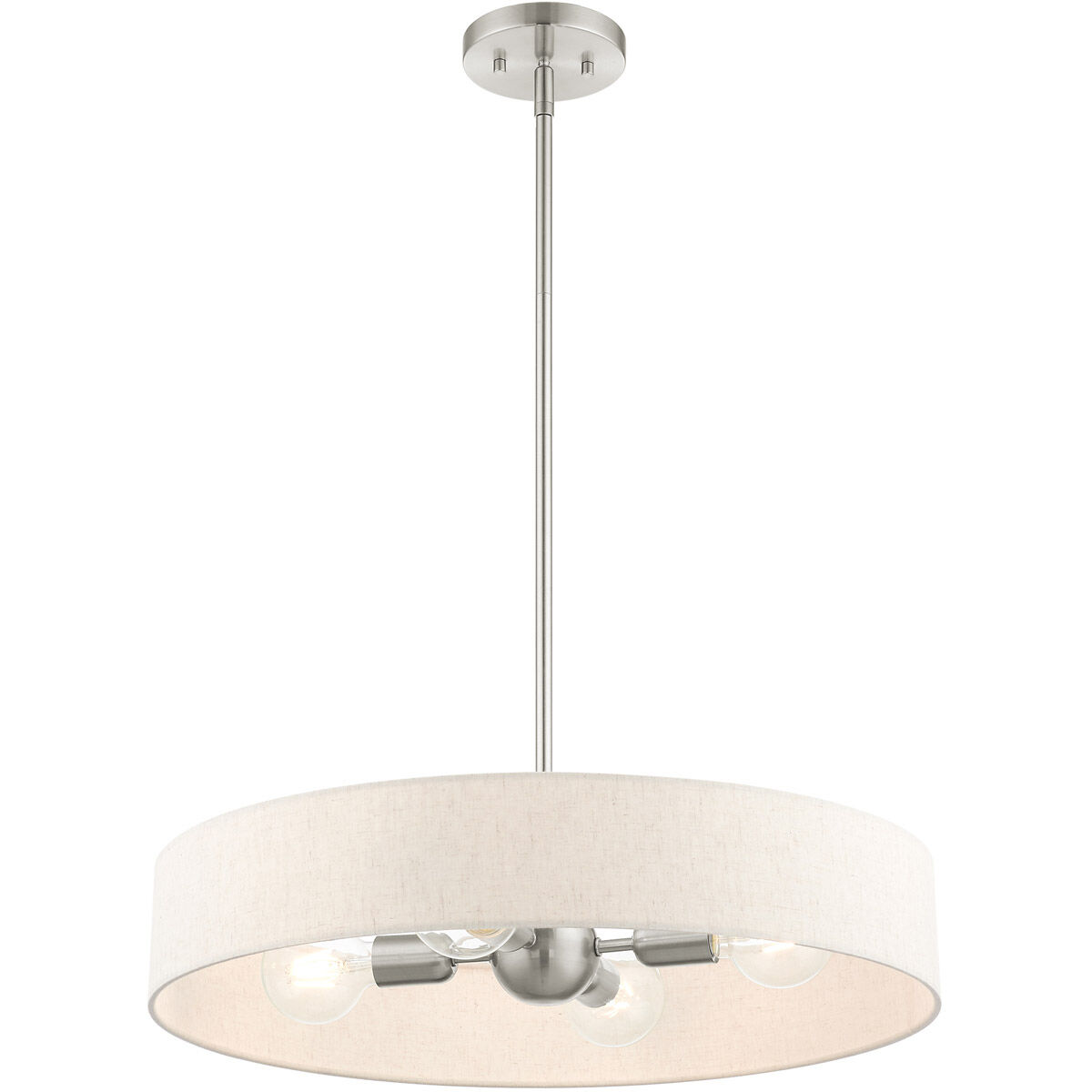Venlo 4 Light 22 inch Brushed Nickel Pendant Ceiling Light