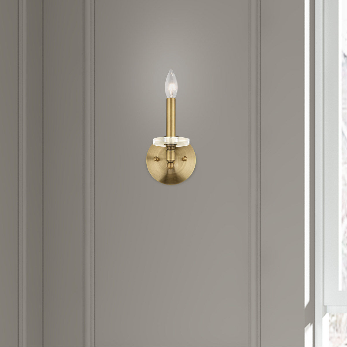 Bennington 1 Light 5 inch Antique Brass Wall Sconce Wall Light