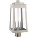 Oslo 3 Light 20 inch Brushed Nickel Outdoor Post Top Lantern