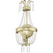 Valentina 1 Light 8 inch Hand Applied Winter Gold ADA Wall Sconce Wall Light