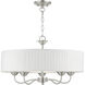 Edinburgh 5 Light 23 inch Brushed Nickel Pendant Chandelier Ceiling Light
