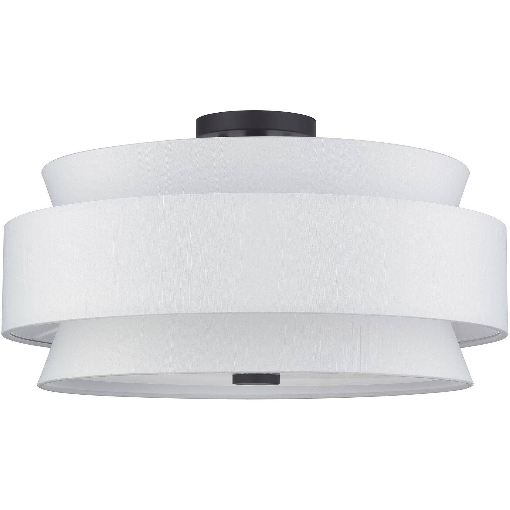 Fontana 5 Light 21 inch Bronze Semi-Flush Ceiling Light