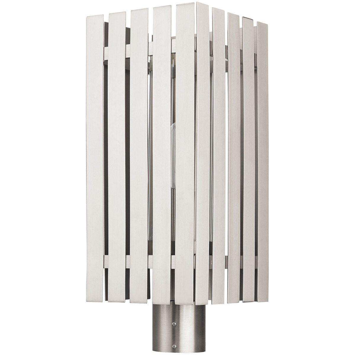 Greenwich 1 Light 20 inch Brushed Nickel Outdoor Post Top Lantern