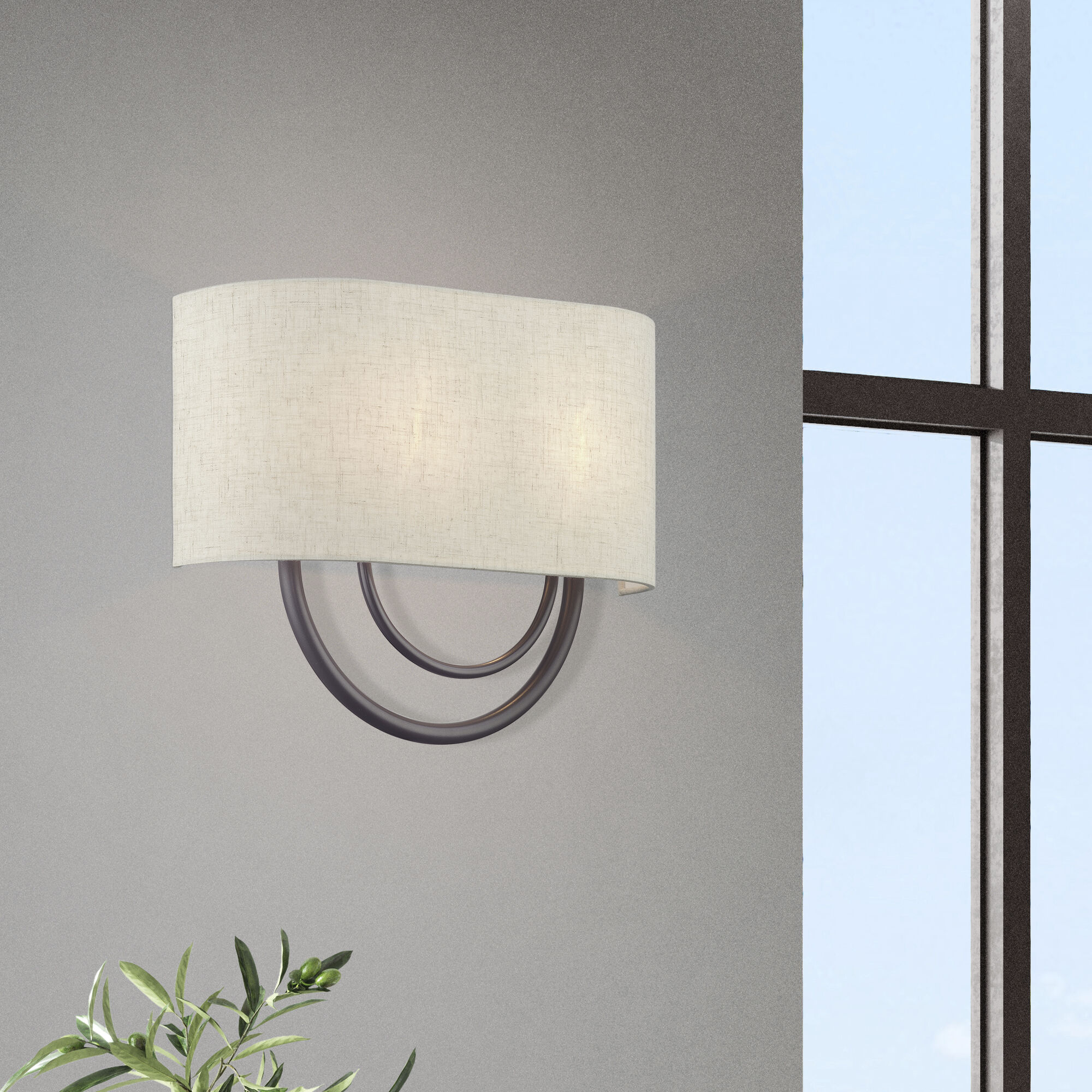 Stratton 2 Light 15 inch English Bronze ADA Wall Sconce Wall Light