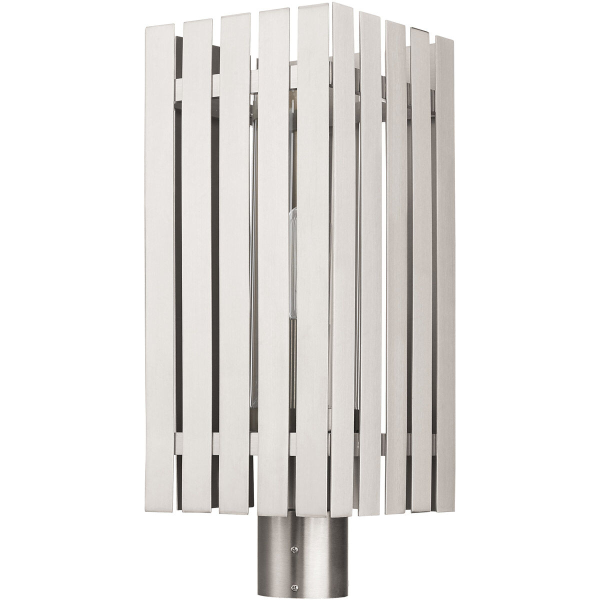 Greenwich 1 Light 20 inch Brushed Nickel Outdoor Post Top Lantern