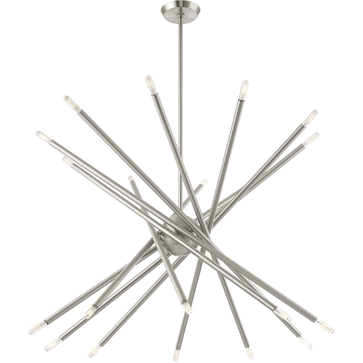 Soho 20 Light 38 inch Brushed Nickel Chandelier Ceiling Light