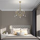 Caterina 5 Light 24 inch Antique Brass with Clear Crystals Chandelier Ceiling Light