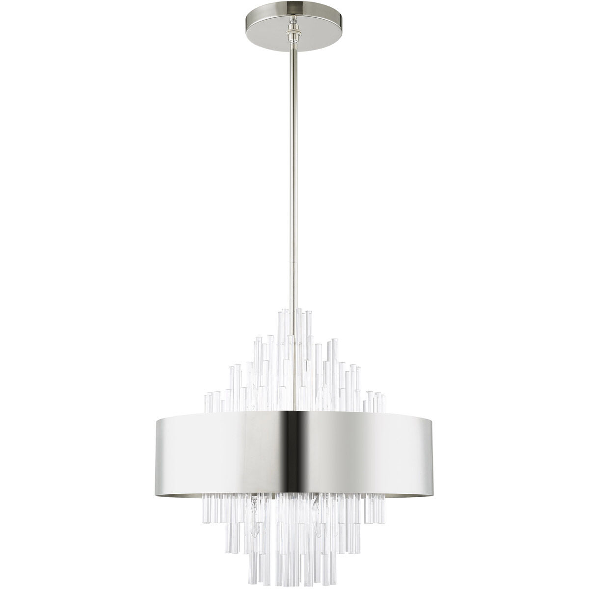 Orenburg 8 Light 21 inch Polished Nickel Pendant Chandelier Ceiling Light