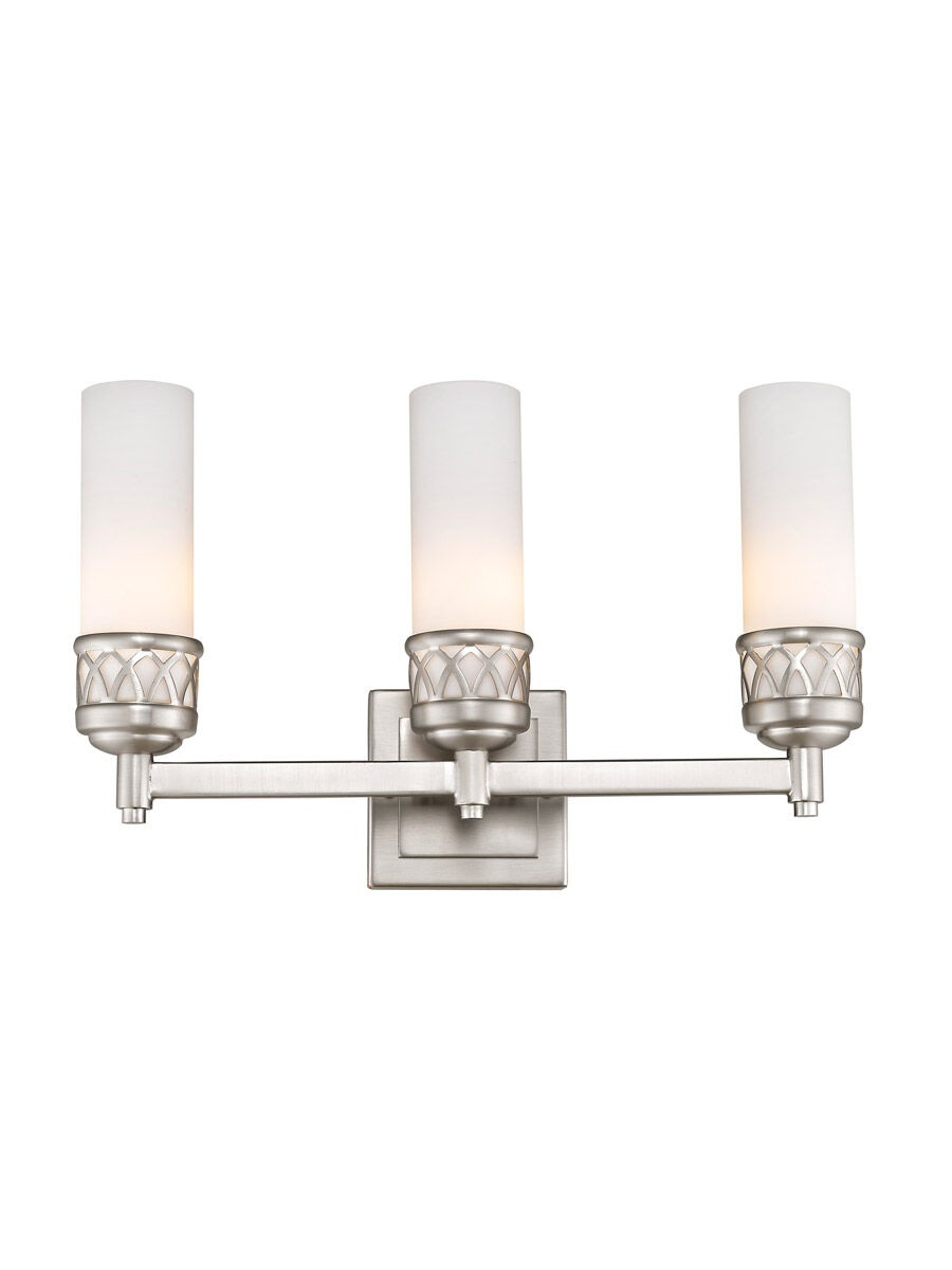 Westfield 3 Light 17.5 inch Brushed Nickel Bath Vanity Wall Light